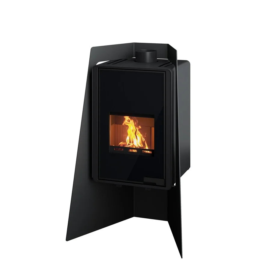 Poêle à bois HS Flamingo Deluxe Island Noir HSF42-001 9 kW pour 220 m³ - image 2