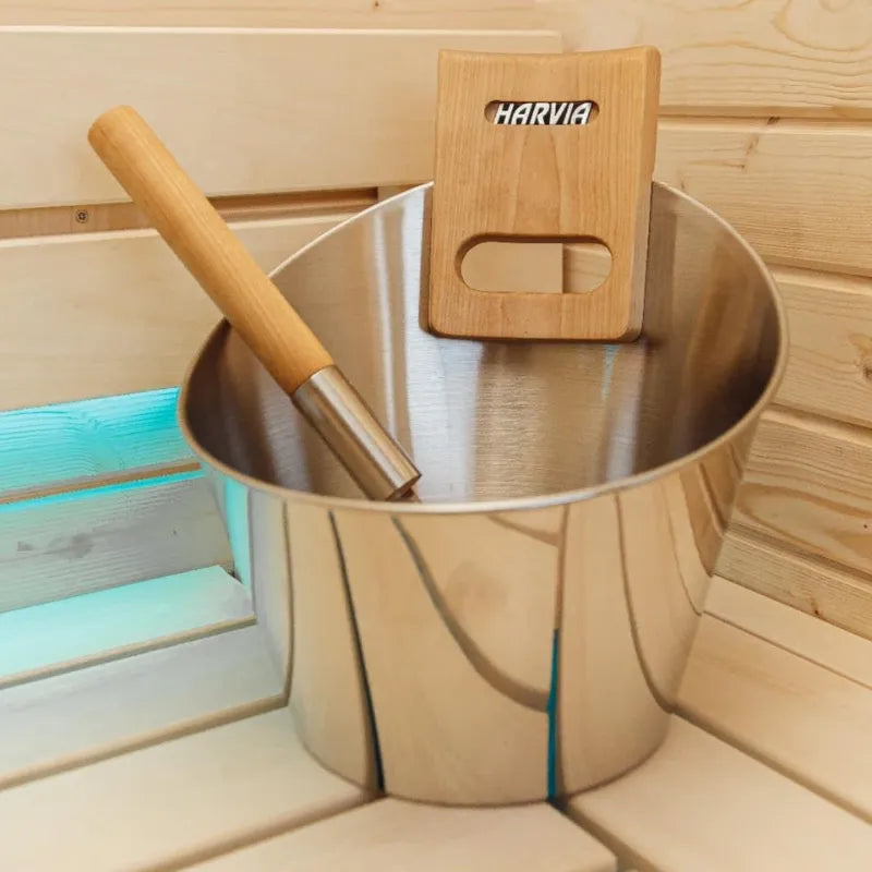 Sauna extérieur Mandi avec espace d’entrée – Sauna de jardin en bois d’épicéa