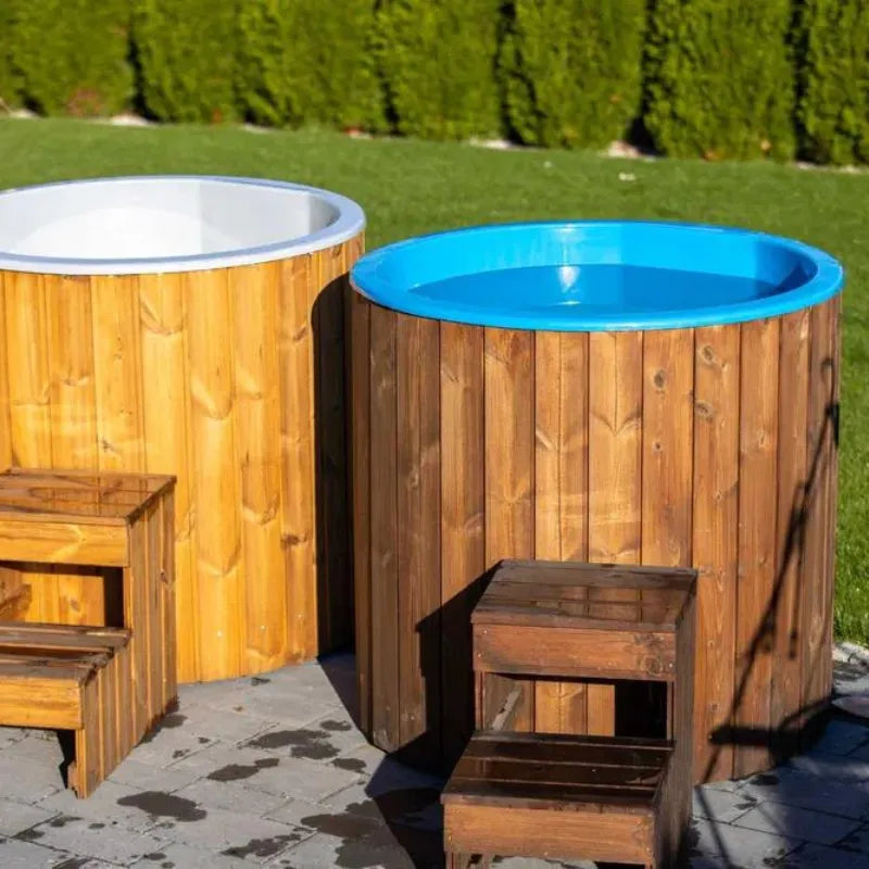 Bain froid d’immersion en thermobois – Cuve en fibre de verre