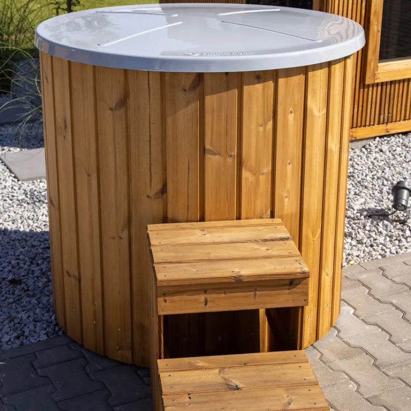 Bain froid d’immersion en thermobois – Cuve en fibre de verre