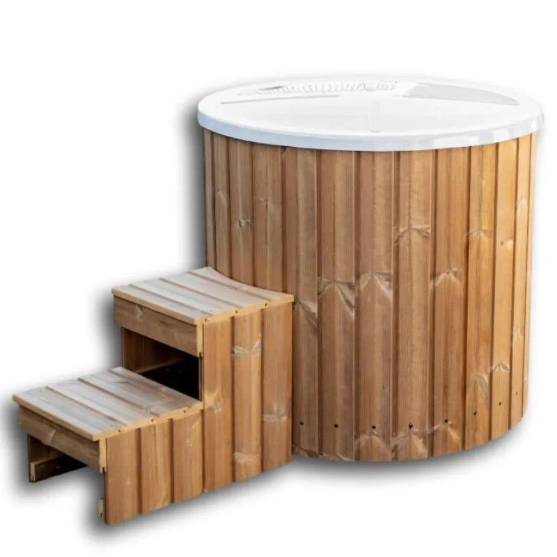 Bain froid d’immersion en thermobois – Cuve en fibre de verre