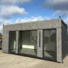 Bureau Container de Jardin 6 × 3 m – Bureau Extérieur Isolé avec Baie Panoramique et Porte Vitrée