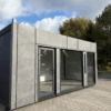 Bureau Container de Jardin 6 × 3 m – Bureau Extérieur Isolé avec Baie Panoramique et Porte Vitrée