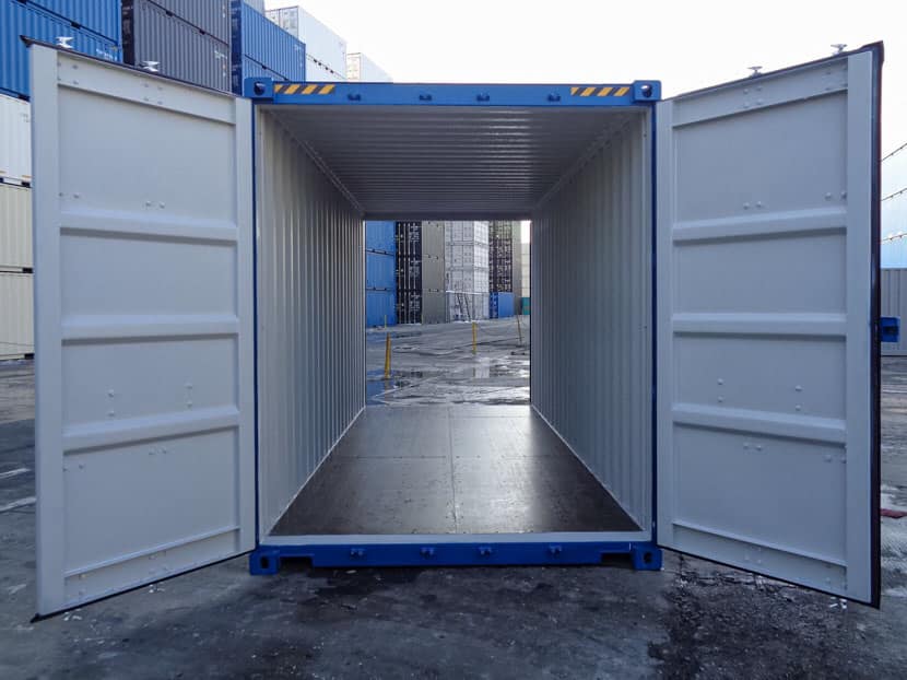 Conteneur maritime 20 pieds Double Door – Conteneur tunnel en acier CORTEN – Réf. 42003