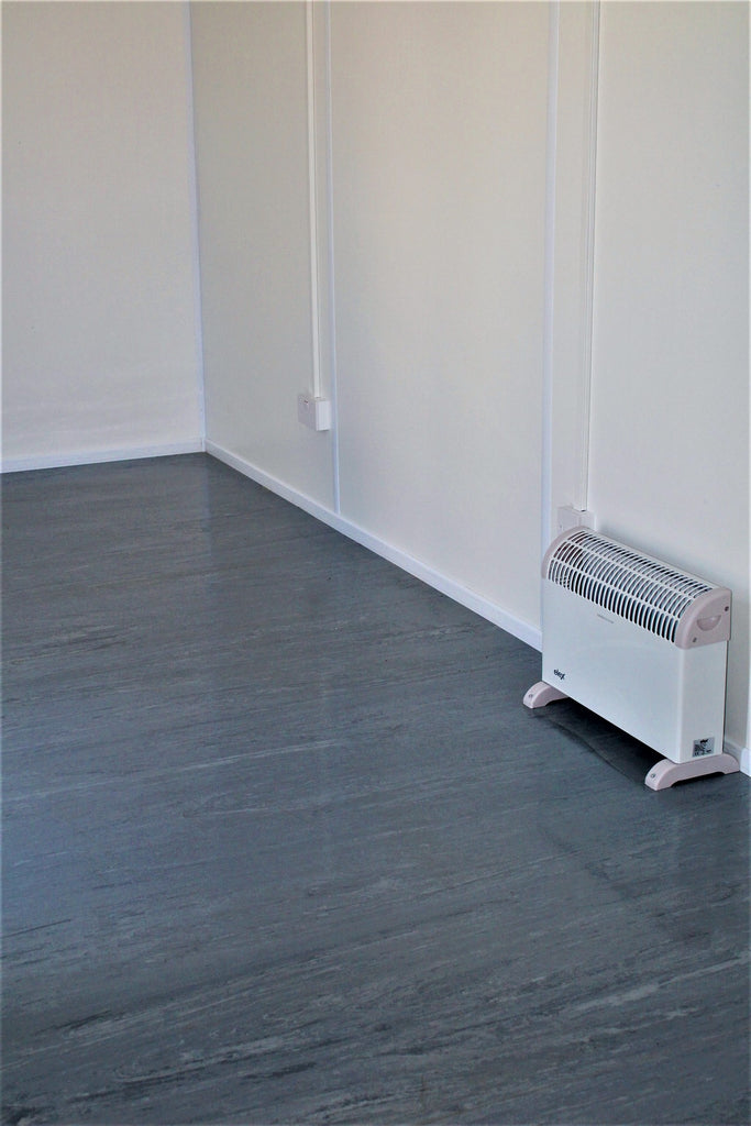 Bureau container 20 pieds avec 2 fenêtres – Isolation et chauffage – Réf. 1096