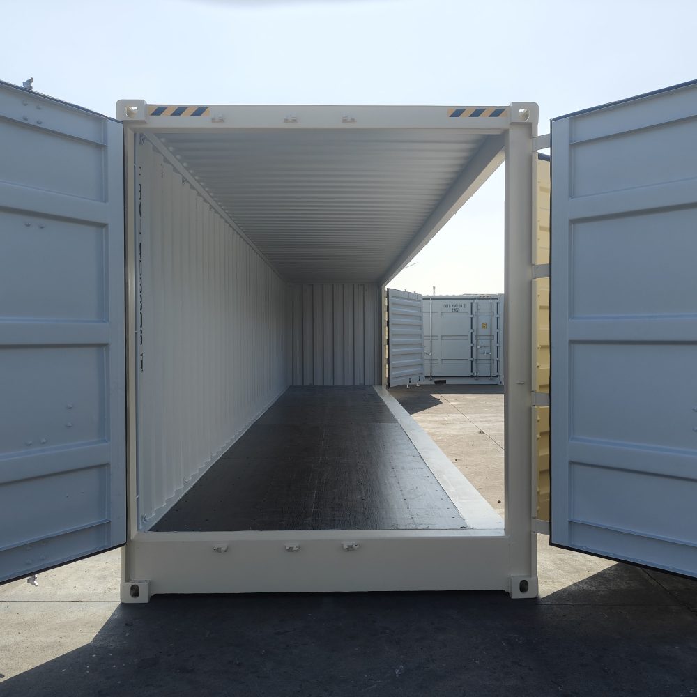 Conteneur maritime 40 pieds Open Side – Ouverture latérale intégrale – Plancher renforcé