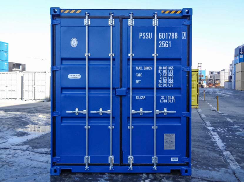 Conteneur maritime 20 pieds Double Door – Conteneur tunnel en acier CORTEN – Réf. 42003