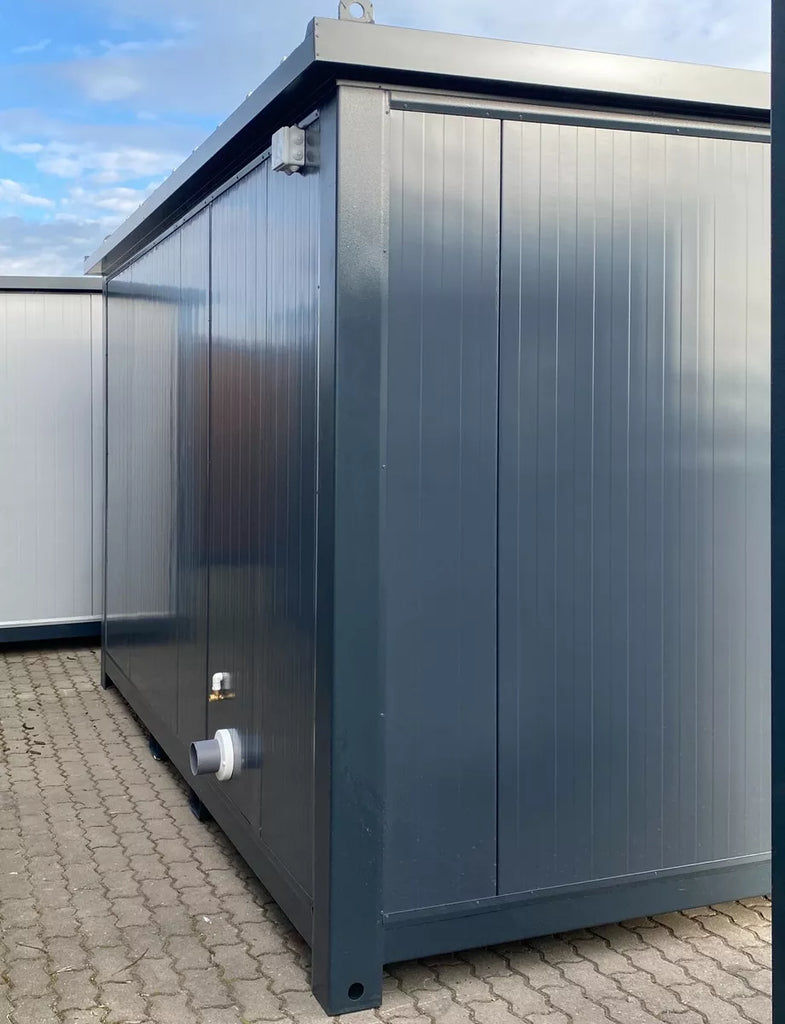 Container sanitaire PMR neuf avec rampe d’accès – Double WC accessible aux personnes à mobilité réduite (Réf. 3907)