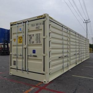 Conteneur maritime 40 pieds Open Side – Ouverture latérale intégrale – Plancher renforcé