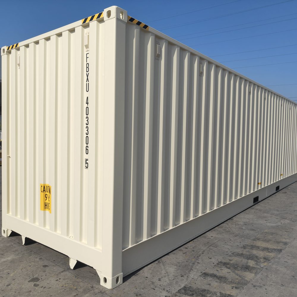 Conteneur maritime 40 pieds Open Side – Ouverture latérale intégrale – Plancher renforcé