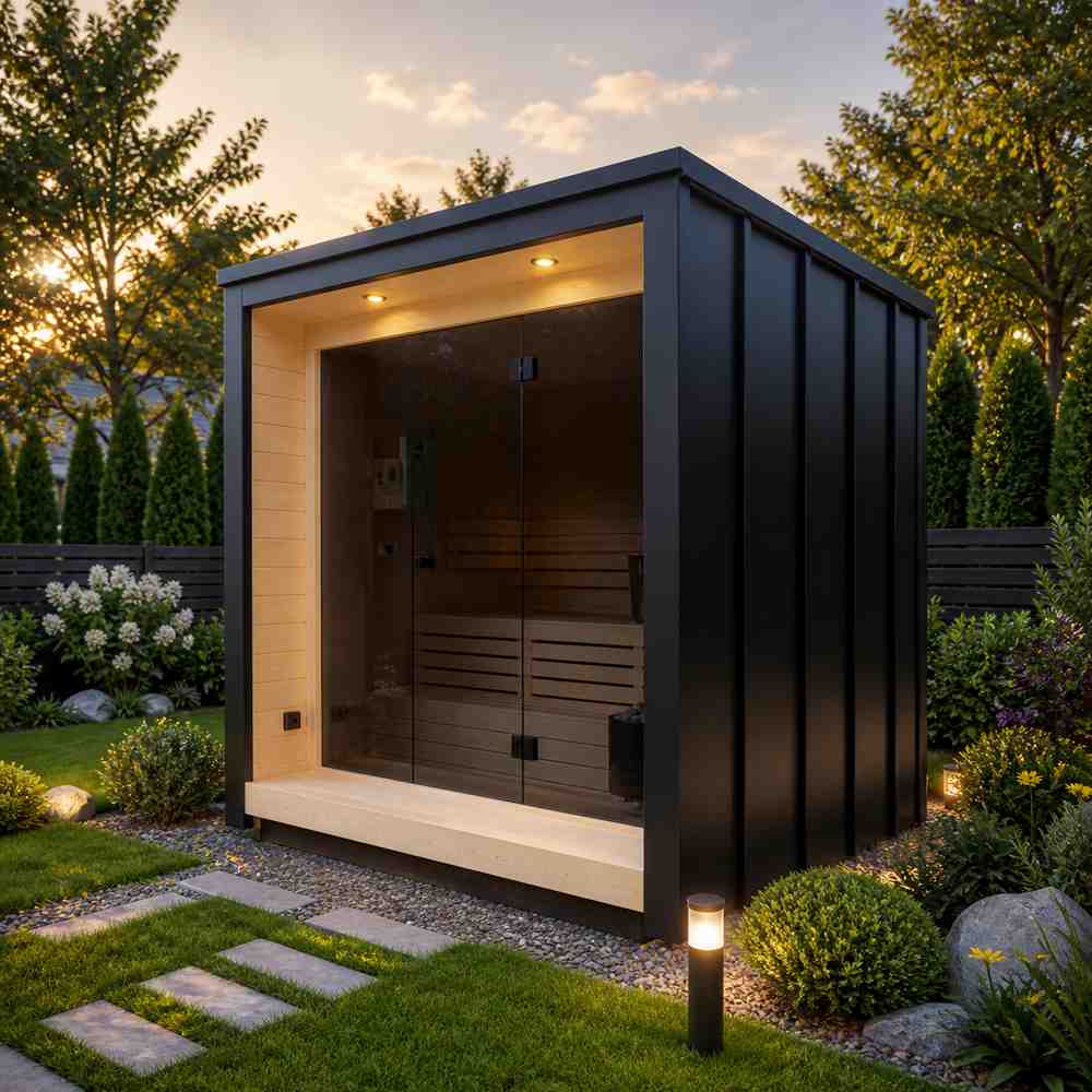 Sauna extérieure HELMO – bien-être et détente dans votre jardin